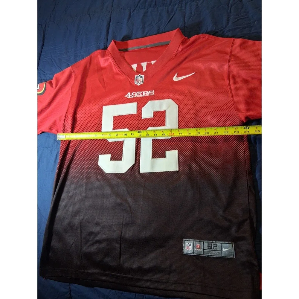 Nike‎ San Francisco 49ers Patrick Willis NFL Jersey Red Size 52 Color Shift